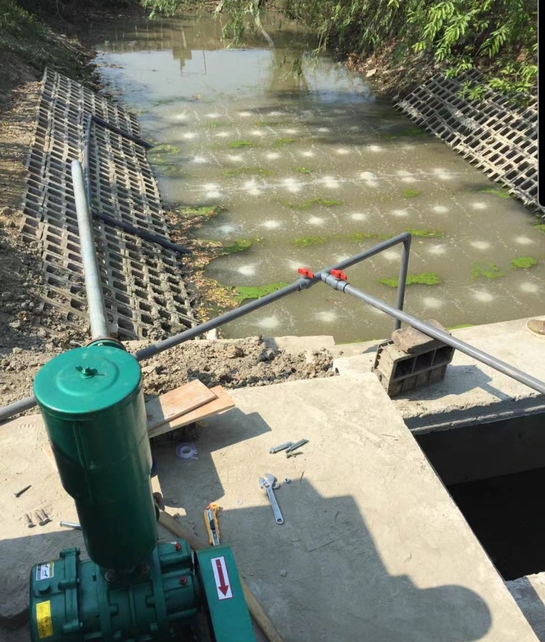 Dissolved oxygen rate of microporous aerators