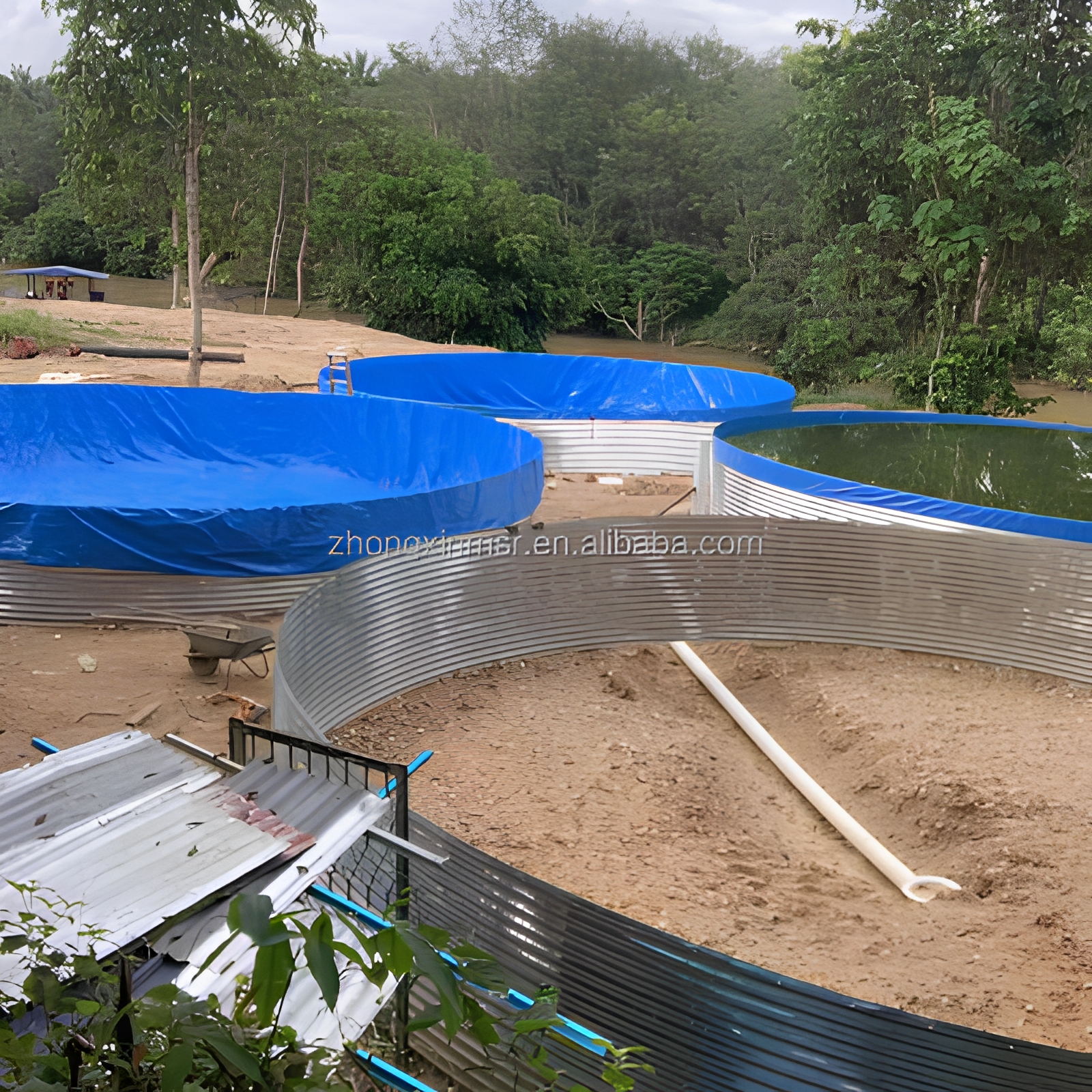 Galvanized Canvas Fish Pond — view 3