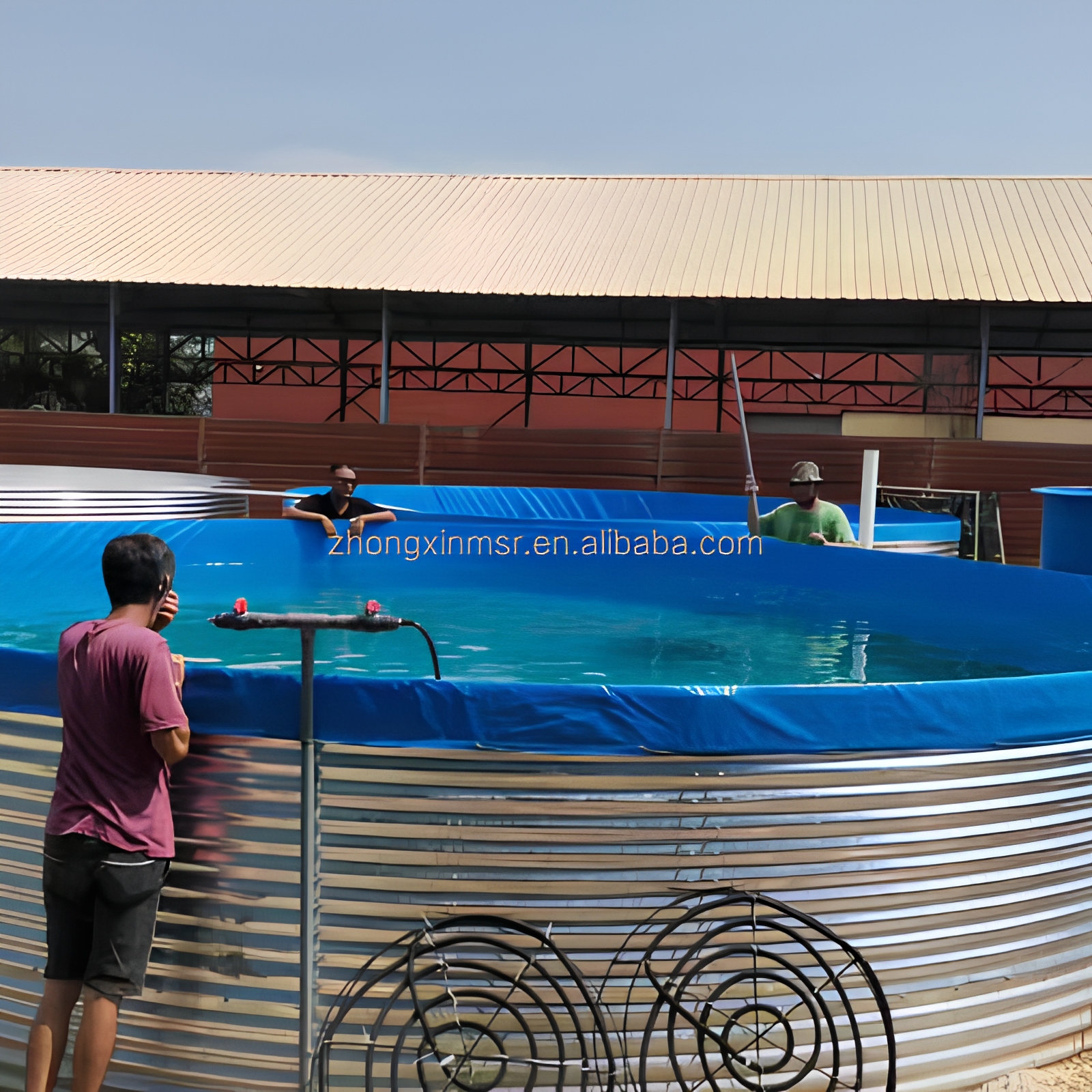 Galvanized Canvas Fish Pond — view 4
